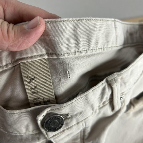 Burberry Brit Jeans Mens 34x33 Beige Stretch Denim Regular Straight Button Fly - Picture 6 of 16